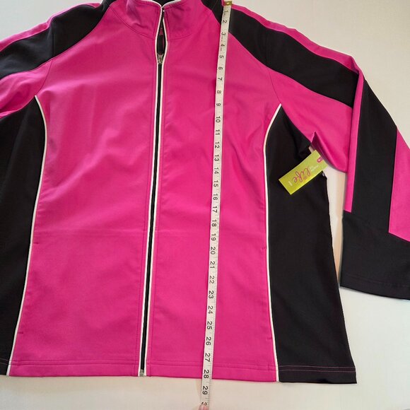 NWT -  Made for Life Women's Full-Zip Active Jacket, 2X, Rose Valley Pink/Black - Picture 7 of 12